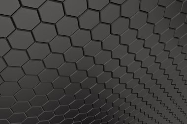 Siyah altıgen desen - petek kavramı