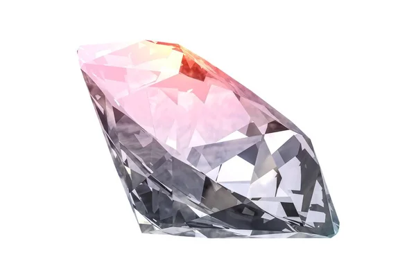 白色背景上美丽的钻石宝石 — 图库照片