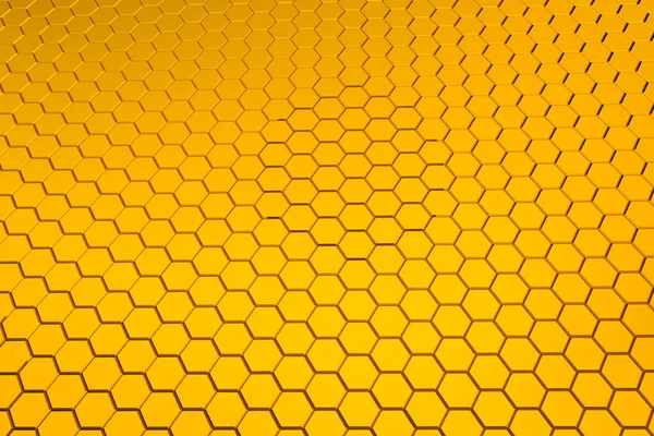 黄金の六角形パターン - ハニカム コンセプト — ストック写真