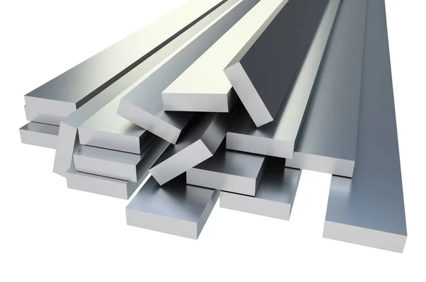 Steel metal profiles in corner shape - industry concept — Stock Photo, Image