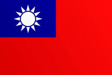 Tayvan bayrağı geçiş rengi - vektör resmi