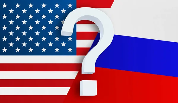 Relazioni tra Stati Uniti e Russia — Foto Stock