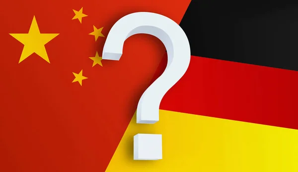 Hubungan antara Cina dan Jerman. — Stok Foto