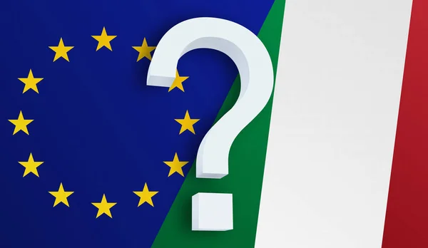 Förhållandet mellan Europeiska unionen och Italien — Stockfoto