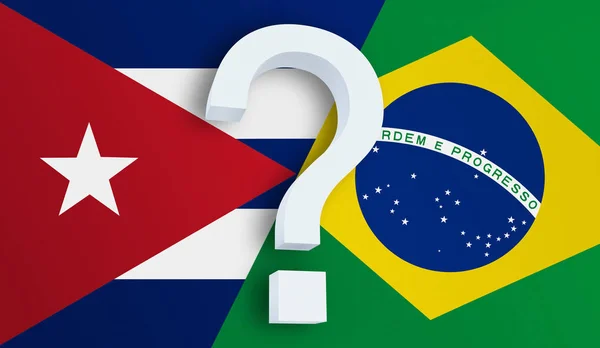 Relación entre Cuba y Brasil — Foto de Stock