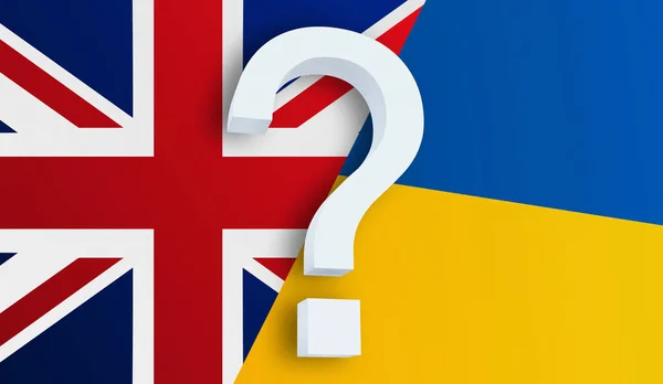 Отношения между Великобританией и Украиной — стоковое фото