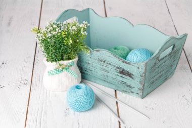 boş zaman kavramı konu için örgü, el topu yaptı