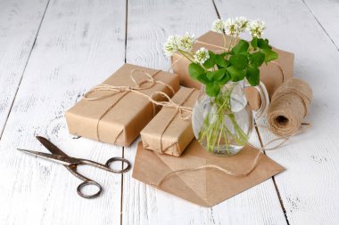 Yaz ruh ile beyaz Yonca Ahşap tablo