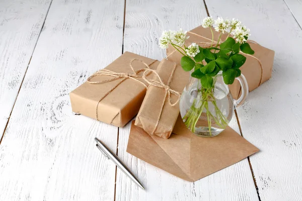 Yaz ruh ile beyaz Yonca Ahşap tablo