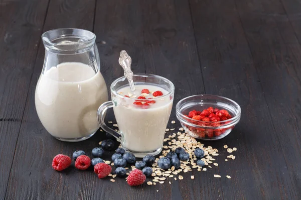 Cereales Varios Ingredientes Deliciosos Para Desayuno —  Fotos de Stock
