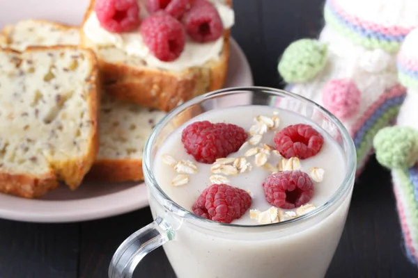 Kissel Avena Para Bajar Peso Concepto Casero Producto Vegano Leche —  Fotos de Stock