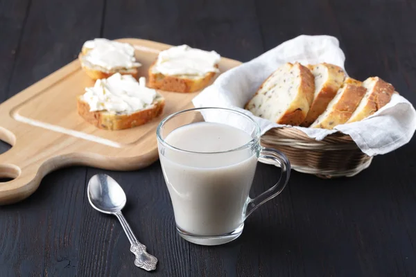 Frullati Avena Saporiti Freschi Occhiali — Foto Stock