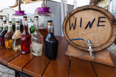 Degüstasyon yerel steet Market ev yapımı likör