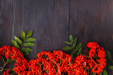 Üvez meyveleri, ahşap masa, karede kavramı düşmek