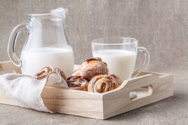 tipik kontinental kahvaltı odasında