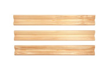 Ahşap astar üzerine beyaz izole