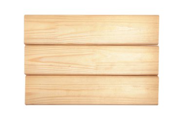 Ahşap astar üzerine beyaz izole