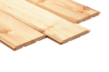 Ahşap astar üzerine beyaz izole