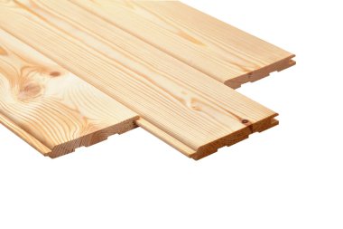 Ahşap astar üzerine beyaz izole