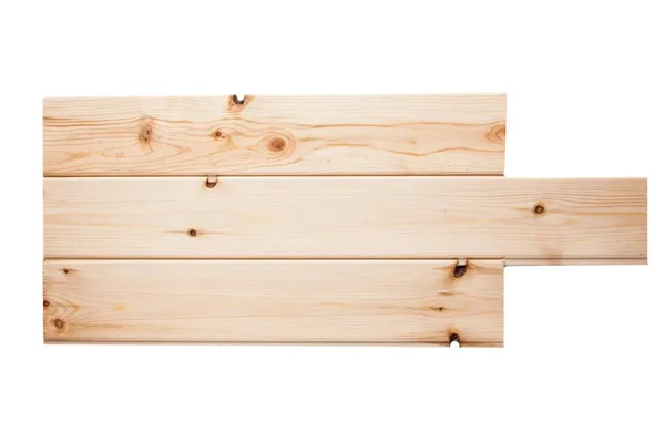 Holzverkleidung Isoliert Auf Weiß — Stockfoto