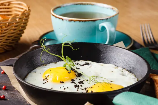 Английский Завтрак Кафе — стоковое фото