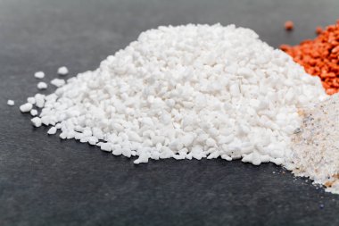 Mineral gübreler closeup yığını 