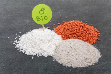 Mineral gübreler closeup yığını 