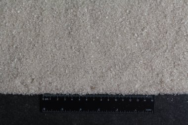 Makro çekim karışık kimyasal, yapay Azot Gübre granül fabrikada bitki. Büyük yığın mineral briketler