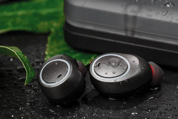 Cordless earphones with power box for long time listening music