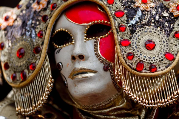 Máscara de carnaval em Veneza Italia — Fotografia de Stock
