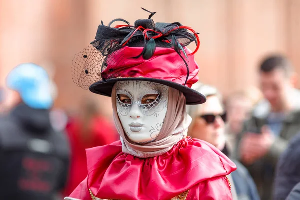 Karnevalsmaske in Venedig Italien — Stockfoto