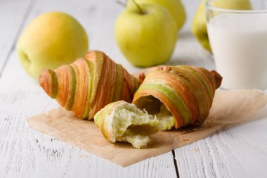 sabah kruvasan ile kahve