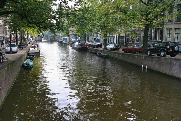 암스테르담의 운하. 네덜란드. — 스톡 사진