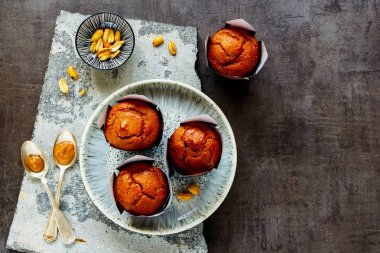Fıstık ezmesi muffins