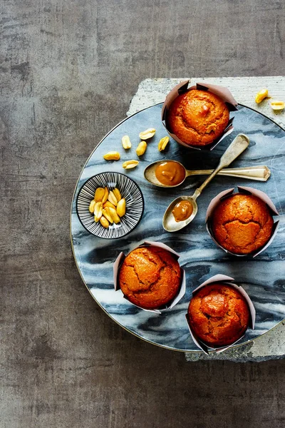 Fıstık ezmesi muffins — Stok fotoğraf