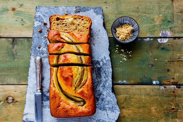 Pastel de pan de plátano — Foto de Stock