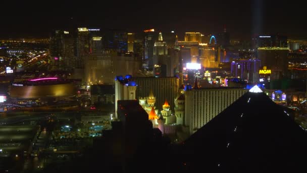 Las Vegas strip at night — Stock Video