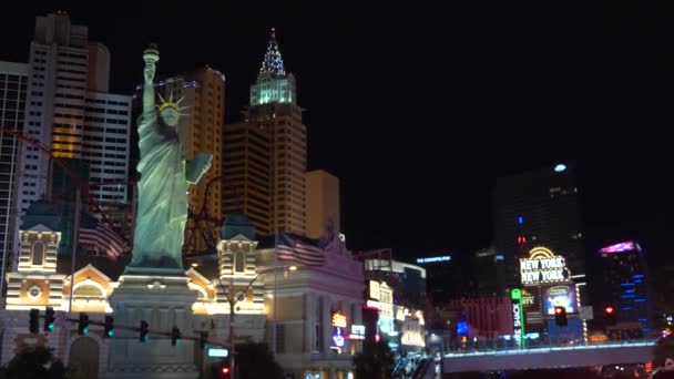 Frihetsgudinnan i Las Vegas — Stockvideo