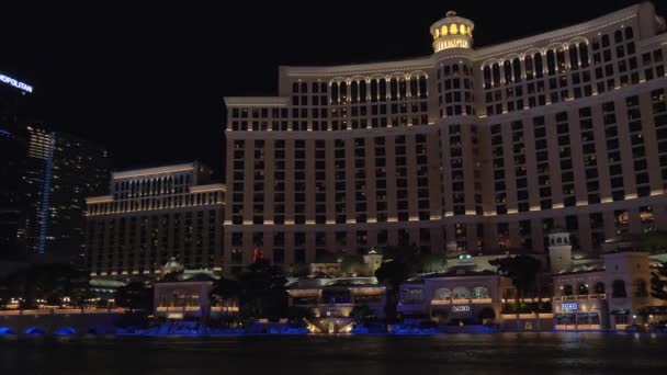 Las Vegas Nevada Nisan 2018 Çeşmeler Bellagio Içinde Ayakta Durmak — Stok video