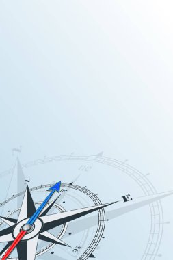 Kuzeydoğu arka plan vektör çizim pusula