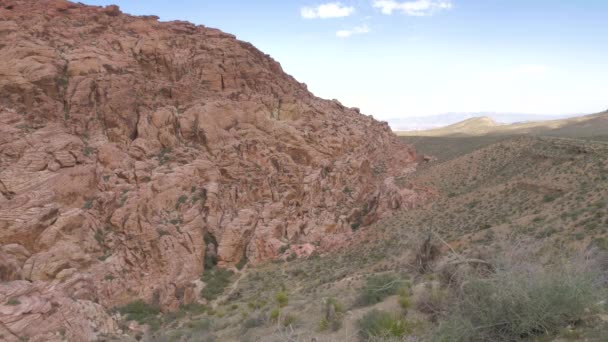 Uitzicht vanaf Red Rock Canyon, Nevada — Stockvideo