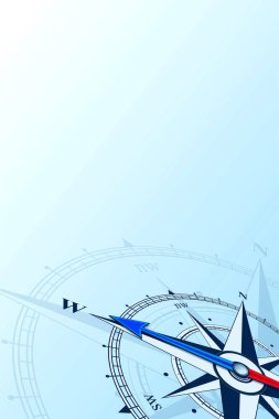 Pusula Batı arka plan illüstrasyon