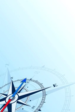 Kuzeydoğu arka plan illüstrasyon pusula