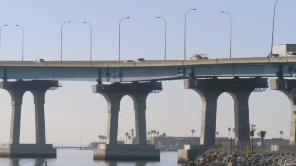 Coronado bridge in san diego, kalifornien — Stockvideo
