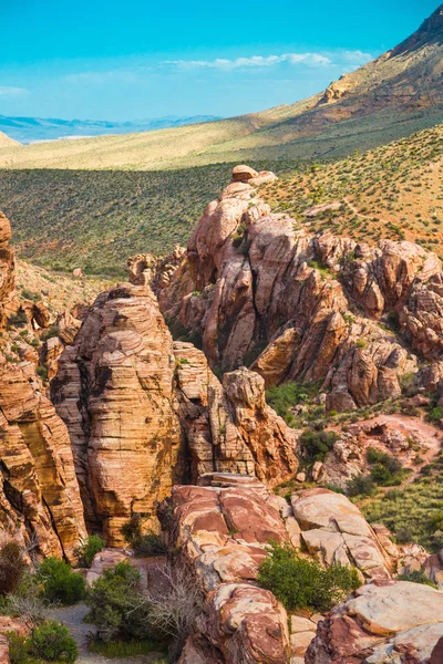 Utsikt från Red Rock Canyon, Nevada — Stockfoto