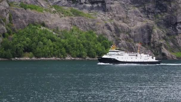 Norvegia natura e sfondo di viaggio. — Video Stock