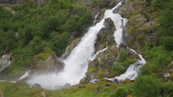 Noorwegen natuur en reisachtergrond. — Stockvideo
