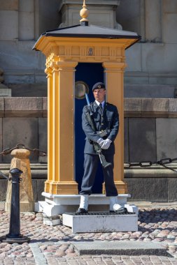 İsveç Kraliyet Sarayı, tetikte Kraliyet Muhafızı