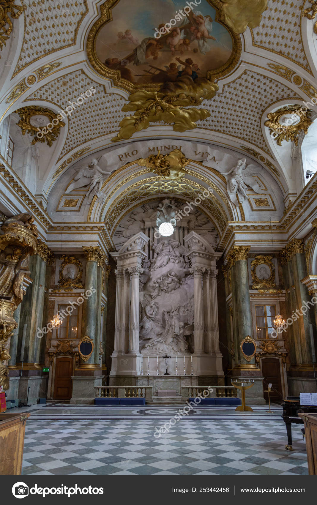 Stockholm royal palace interior sweden stock photo