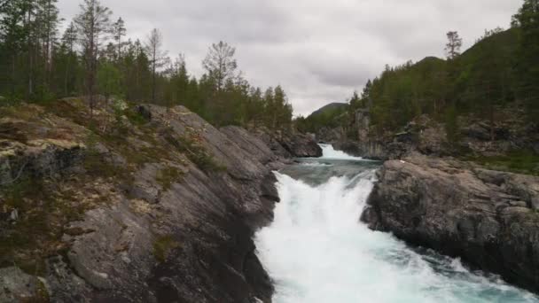 Noorwegen natuur en reisachtergrond. — Stockvideo